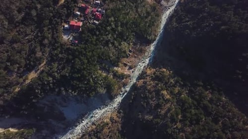 Mountain River In A Gorge. Nepal