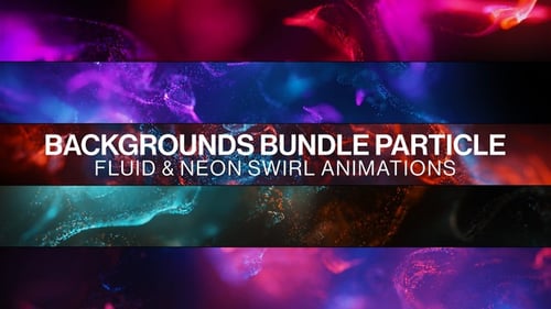 Abstract Fluid Swirl Particle Animation Background Bundle