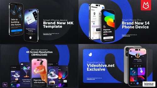 App Presentation | Phone 14 Pro Mockup | Dark