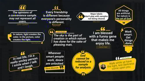 Modern Animated Quote Lower Thirds Pack