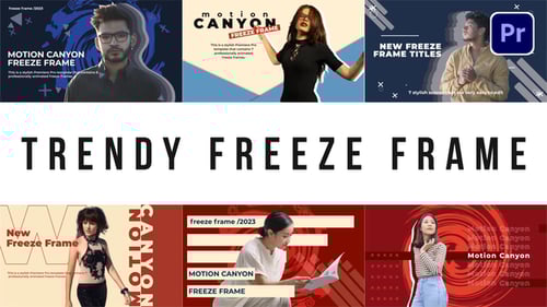 Dynamic Freeze Frame Modern Cutout Opener for Videos