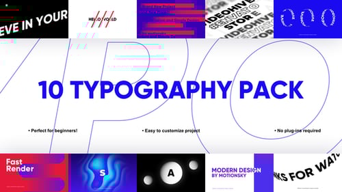 10 Accurate Typography Pack | Premiere Pro