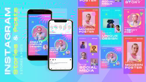 Modern Social Media Stories and Posts Pack