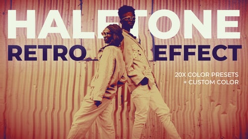 Halftone Retro VHS Effects