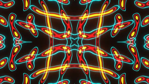 Abstraction musicale palpitante aux couleurs vives