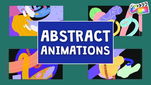 Dynamic Abstract Shape Animation Pack with Fluid Motion Graphics