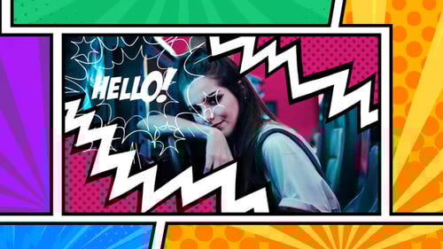 Comic page Intro, Openers ft. book & colorful - Envato