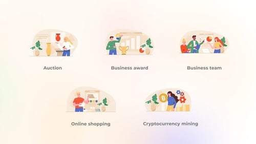 Online Shopping - Flat Concept