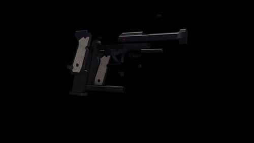 Pistol Assembly 3D Animation