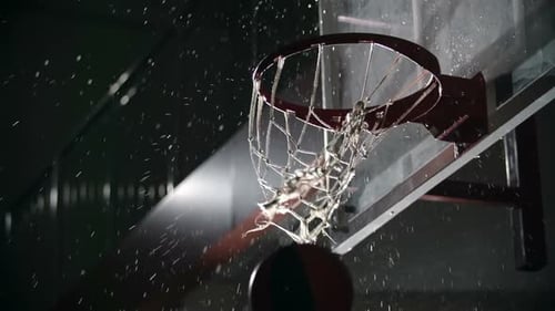 Magnifique tir de basket