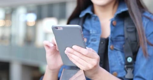 Woman Using cellphone