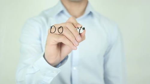 Tu me comprends ? , Homme écrivant à l'écran
