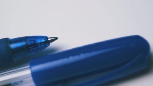 Motion Along Different Ball Pens Lying on White Surface