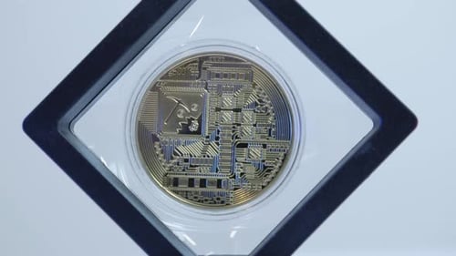 Bitcoin en lumière bleue