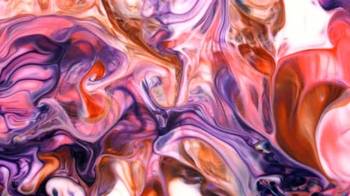 Colorful Abstract Paint Swirls Fluid Motion Background