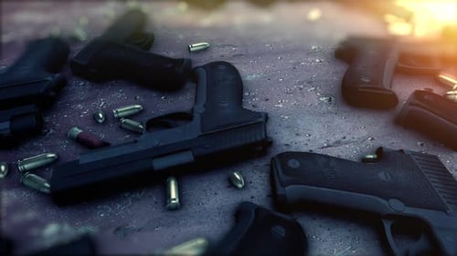 Gun And Bullets Hintergrund 2