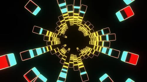 Les rayons diffusants du tunnel à boucle Vj 02