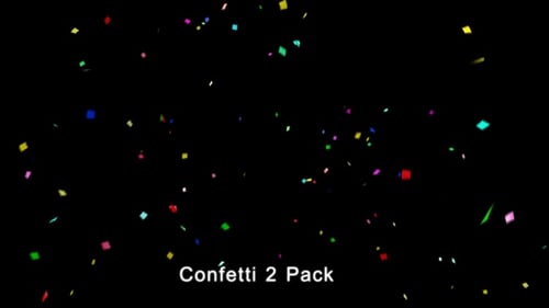 Vibrant Celebration Confetti Falling Overlay Pack