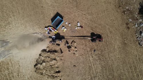Pathos Bauer Traditioneller Traktor Landarbeiter