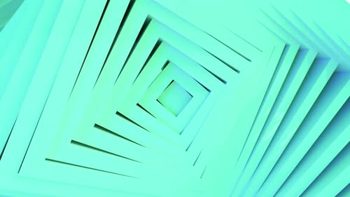 Abstract Green Squares Pattern with Offset Effect