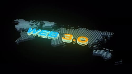 Web 3.0 Background Concept 01329