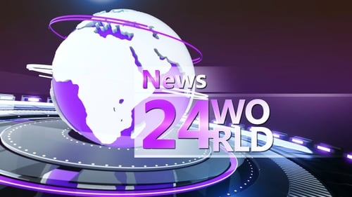 Broadcast News Intro, Purple Color Background 4