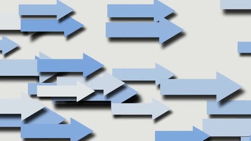 Abstract Flat Design Arrows Flowing Movement Background