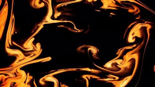 Abstract Swirling Patterns on Black Background