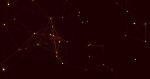 Abstract Digital Network Connecting Dots Background