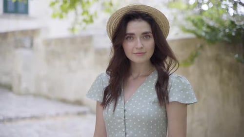 Close up portrait of attractive woman