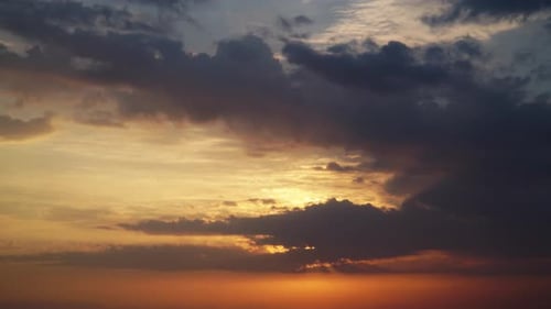 Majestic Sunset Time-Lapse with Dynamic Clouds
