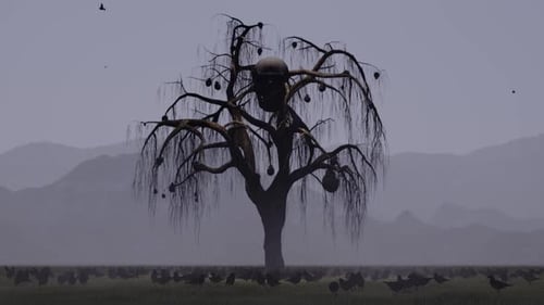 Spooky Skull Tree