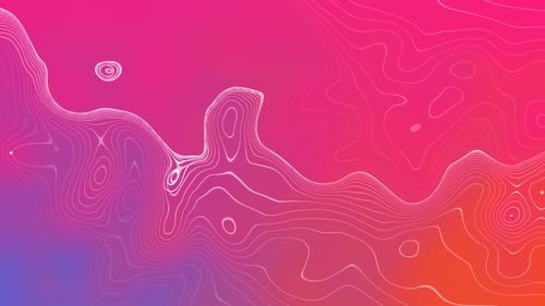 Abstract Fluid Topographic Lines Motion Background