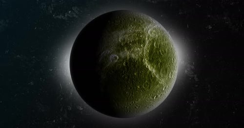 Realistic Rotating Planet in Dark Cosmic Background