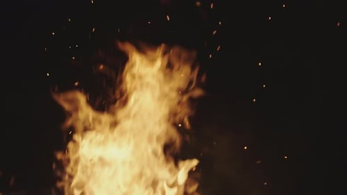 Zeitlupe des Feuers