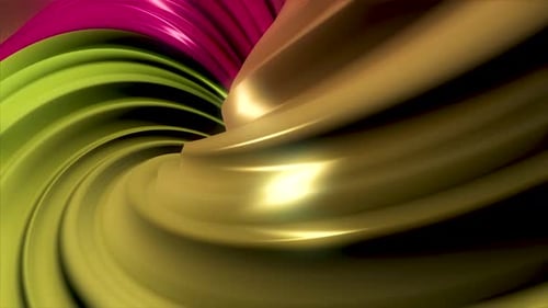 Farbenfrohe 3D-Animation eines Kreises oder Rings