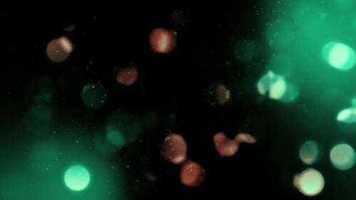 Floating Bokeh Lights with Shimmering Particle Effect