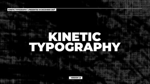 Bold Dynamic Kinetic Typography Title Animations