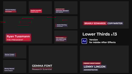 Clean Minimal Lower Thirds for Professional Video