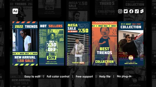 Dynamic Fashion Promotion Instagram Stories