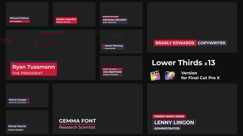 Lower Thirds | FCPX