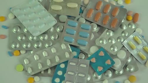 Bunte Pillen Tabletten