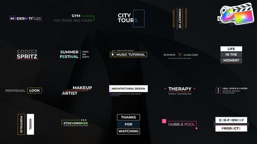 Minimal Titles for FCPX