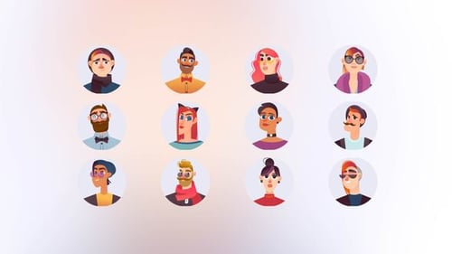 Hipster - Mini Avatars Concept