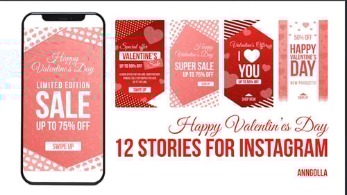 Valentine Day Sales Instagram Story