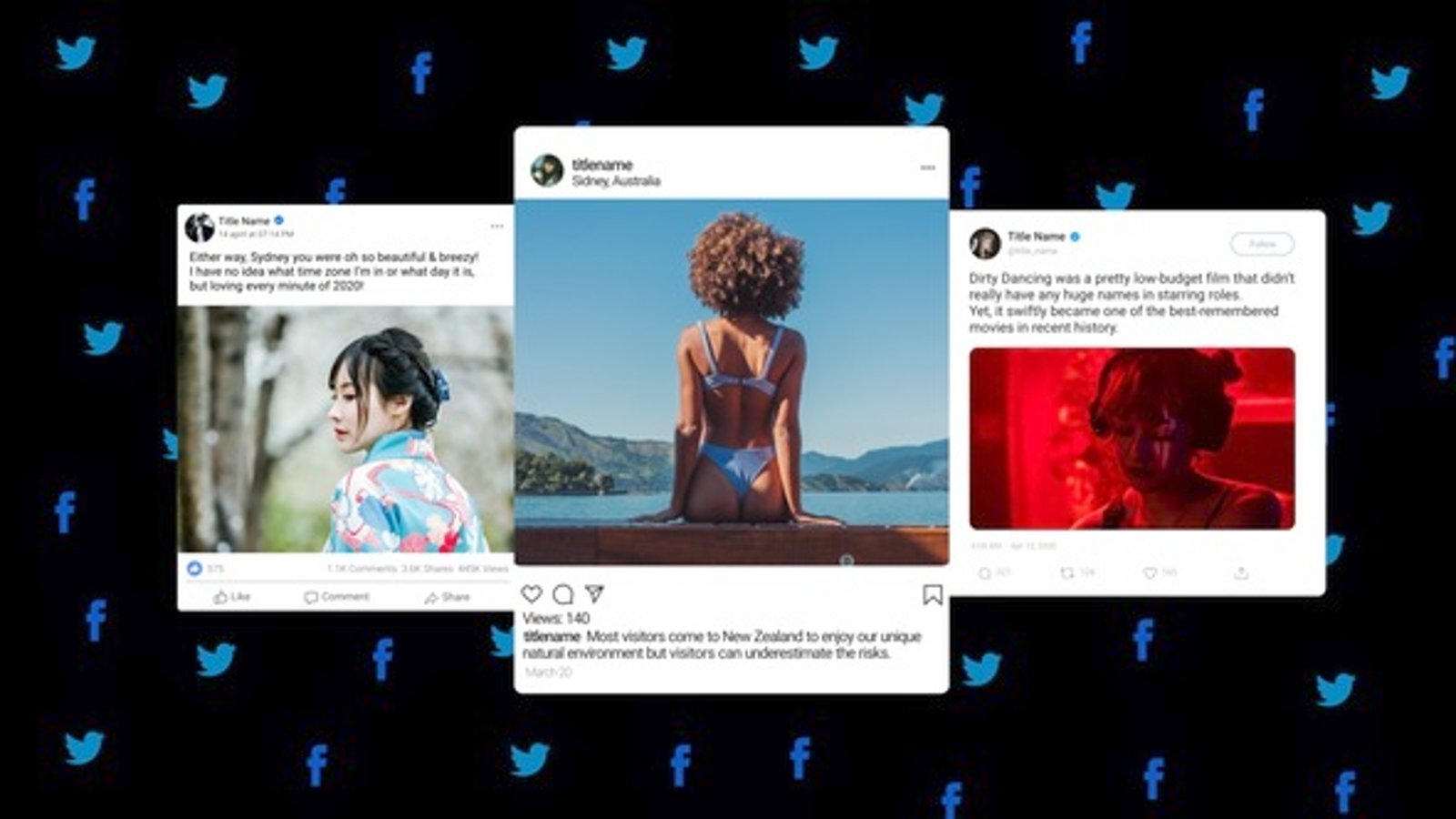 Social Media Post Display Animations, Elements ft. social media ...