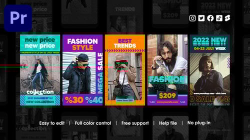 Dynamic Social Media Stories for Fashion Sales and Promotions