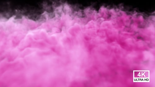 Dynamic Pink Fluid Smoke Cloud Transition