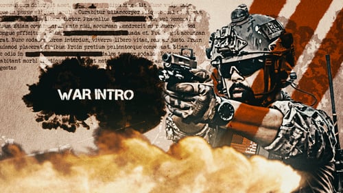 Dynamic War Intro Cinematic Opener with Grungy Textures