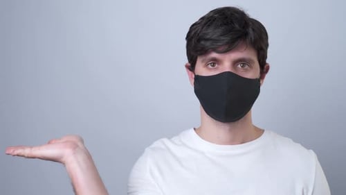Man in Mask Offers Product Placement Opportunity